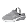 thumbnail image 1 of Anuirheih Slip on Sandals Women,Women's Shoes Low-top Casual Lightweight Lazy Walking Shoes Flying Woven Slippers(Gray), 1 of 8