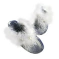 thumbnail image 1 of Anuirheih Slip on Sandals Women,Women's Summer Flip Flops Flashing Jelly Flip-Flops Shoes Flat Slippers(White), 1 of 6