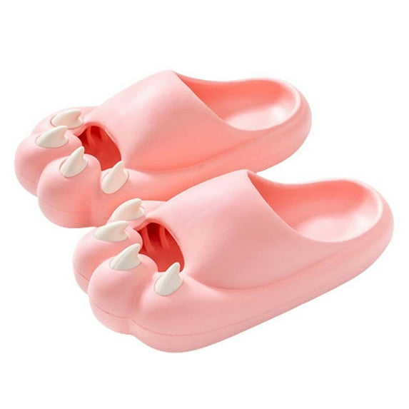 Anuirheih Slip on Sandals Women,Womens Mens Slippers Super Soft Breathable Anti-Slip Bedroom Home Slippers(Pink)