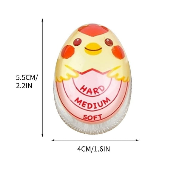 Anuirheih Color Changing Egg Timers, Egg Cooker for Hard Boiled Eggs Funny Chick Cooking Timer Color Change Observation Reminder(Light-Pink)