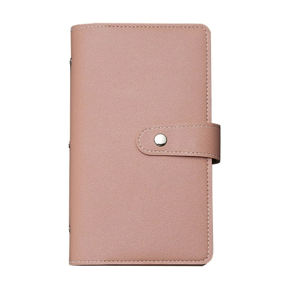 Anuirheih Credit Card Holder Credit Card Wallet, Large Capacity Multi-card Slot Card Bag for Men and Women(Light-Pink)