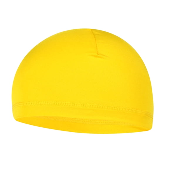 Anuirheih Cycling Skull Cap for Men Women, Cycling Motorcycle Helmet Liner, Sun Protection Sweat Cap for Running Hiking(Yellow)