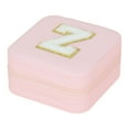thumbnail image 1 of Anuirheih Earring Jewelry Box, 26 Letters Jewelry Organizer Drawer Box Ring Holder Necklace Case, Mothers Day Gifts, Gifts for Women(Light-pink,Z), 1 of 4