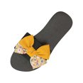 thumbnail image 1 of Anuirheih Fashion Women's Shoes Casual Round Toe Wedge Heel Slippers Floral Beach Sandals Sandals Women (Yellow), 1 of 9