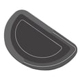 thumbnail image 1 of Anuirheih Half Round Bath Mat Non-Slip Bathroom Rugs Absorbent Quick Dry Rubber Shower Rug for Bathtub Shower Room(35.5x23.7''), 1 of 6