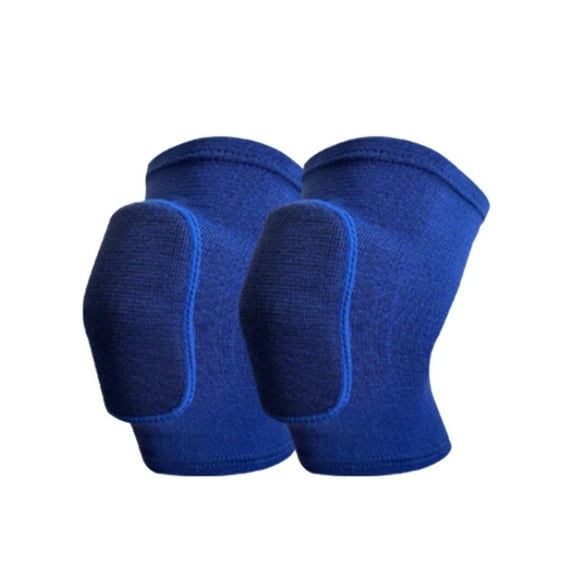 Anuirheih Knee Sleeves (1 Pair), Compression Knee Braces for Cycling, Weightlifting, Basketball, Cross Training for Men and Women(Blue,M)