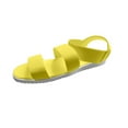 thumbnail image 1 of Anuirheih Large Size Summer Fashion Strap Wedges Sandals Sandals Women (Yellow), 1 of 3