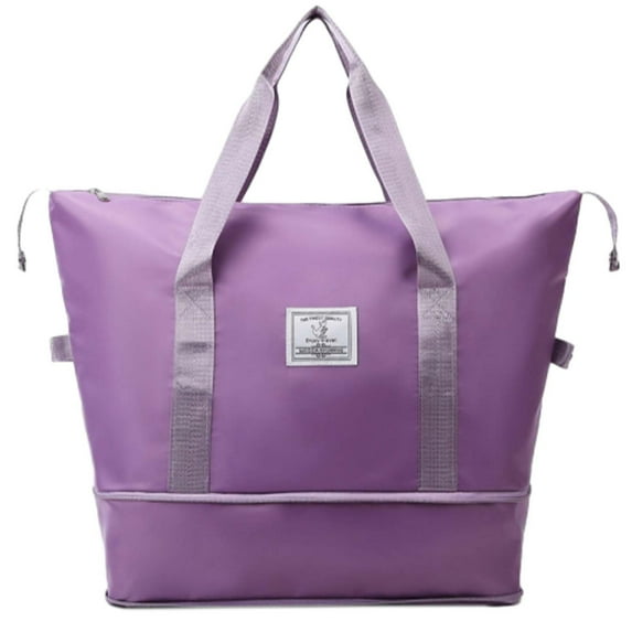 Anuirheih Large Size Toiletry Bag Travel Bag with Hanging Handle, Waterproof Lightweight Makeup Cosmetic Bag Travel Organizer for Women Men(Purple)