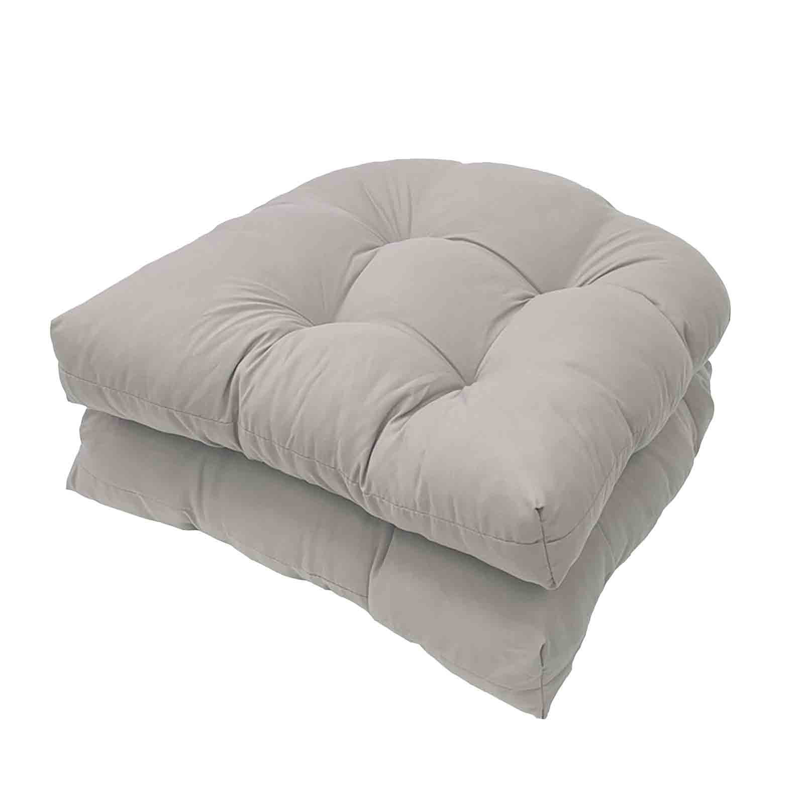 Anuirheih Outdoor Rocking Chair Cushions Set of 2, Outdoor Deep Seat Cushions Seat Pillow Cushion for Patio Garden Floor Sofa(Gray)