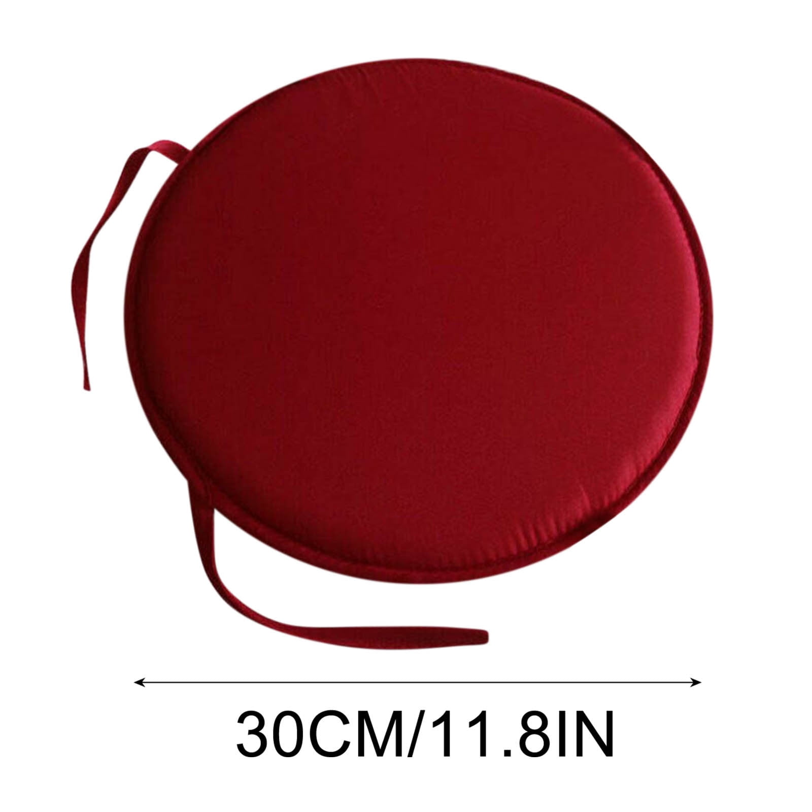 Anuirheih Patio Seat Cushions 12inch Indoor Outdoor Chair Cushions with Durable Tie for Non Slip Support Waterproof Chair Pads Wine