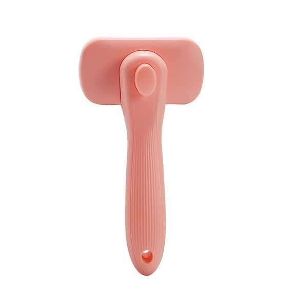 Anuirheih Pet Brush for Dogs and Cats with Long or Short Hair, Remove Loose Hair from Top Coat, Portable Pet Smooth Brush for Small and Medium Pet(Light-pink)