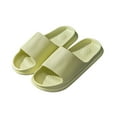 thumbnail image 1 of Anuirheih Pillow Slippers for Women and Men, Shower Sandals Comfy Cushioned Soft Thick Sole No Slip Bathroom Bath Slippers(Green), 1 of 3