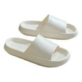 thumbnail image 1 of Anuirheih Pillow Slippers for Women and Men, Shower Sandals Comfy No-Slip Soft Thick Sole Bathroom Bath Slippers(White), 1 of 4