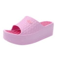 thumbnail image 1 of Anuirheih Pillow Slippers for Women and Men, Summer Shower Sandals Comfy Cushioned Soft Thick Sole Bathroom Bath Slippers(Pink), 1 of 7