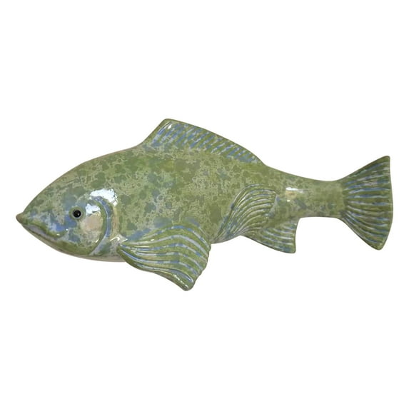 Anuirheih Resin Fish Decor,Garden Sculptures & Statues for Outdoors, Patio,Yard, Lawn, Home Art Decoration(Green)