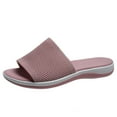 thumbnail image 1 of Anuirheih Slippers for Women Slip On Sandals, Lightweight Summer Casual Open Toe Sandals, 1 of 5