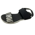 thumbnail image 1 of Anuirheih Summer Ladies Shoes Wedge Heel Open Toe Sandals Casual Women's Sandals Sandals Women (Black), 1 of 6