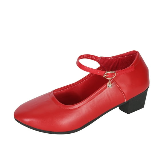 Anuirheih Summer Ladies Shoes Wedge Heel Retro Hollow Out Casual Women's Sandals Sandals Women (Red)