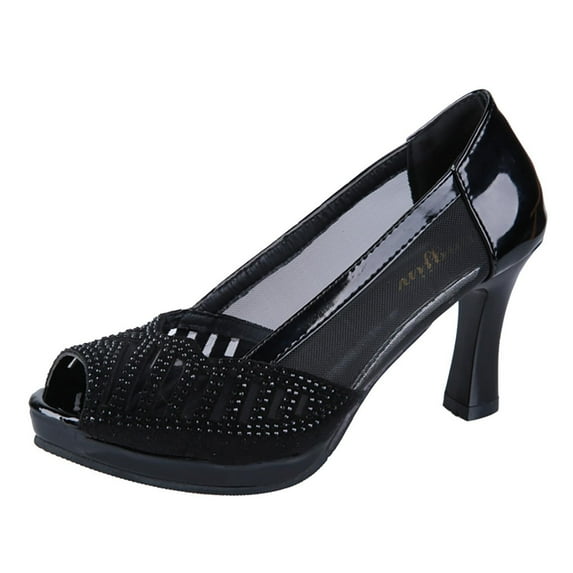 Anuirheih Summer Shoes Casual Women's Sandals Roman Beach Sandals Sandals Women (Black)