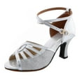 thumbnail image 1 of Anuirheih Summer Shoes Casual Women's Sandals Roman Beach Sandals Sandals Women (Silver), 1 of 9