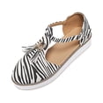 thumbnail image 1 of Anuirheih Summer Tassel Baotou Hollow T-shaped Shoes Suede Buckle Sandals Sandals Women (White), 1 of 3