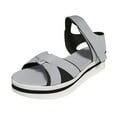 thumbnail image 1 of Anuirheih Women Ladies Fashion Slope Heel Sandals Comfortable Round Toe Causal Sandals Shoes Sandals Women (Gray), 1 of 4