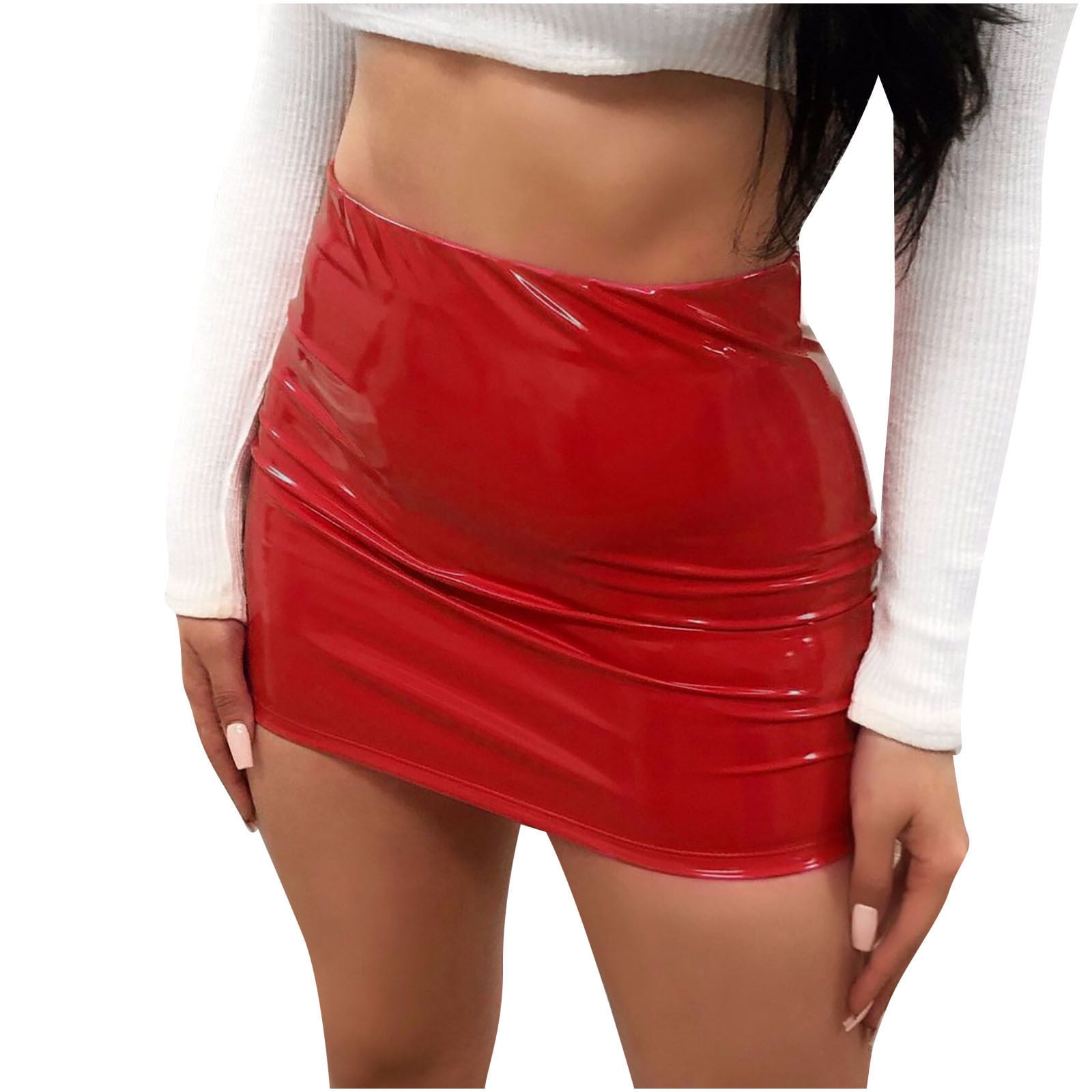 Anuirheih Women's Mini Skirts 2023 Fall Fashion Causal Skirt