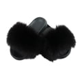 thumbnail image 1 of Anuirheih Women's Plush Slippers, Soft House Slippers Plush Warm Cozy Open Toe Home Shoes Comfy Indoor Outdoor Slip On Breathable(Black), 1 of 2
