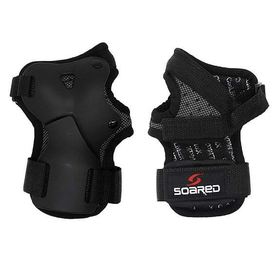 Anuirheih Wrist Guards for Roller Skating, Skateboarding, Wristsavers Brace Protective Gear for Adults,Kids,Youth, Black(1 Pair, L)