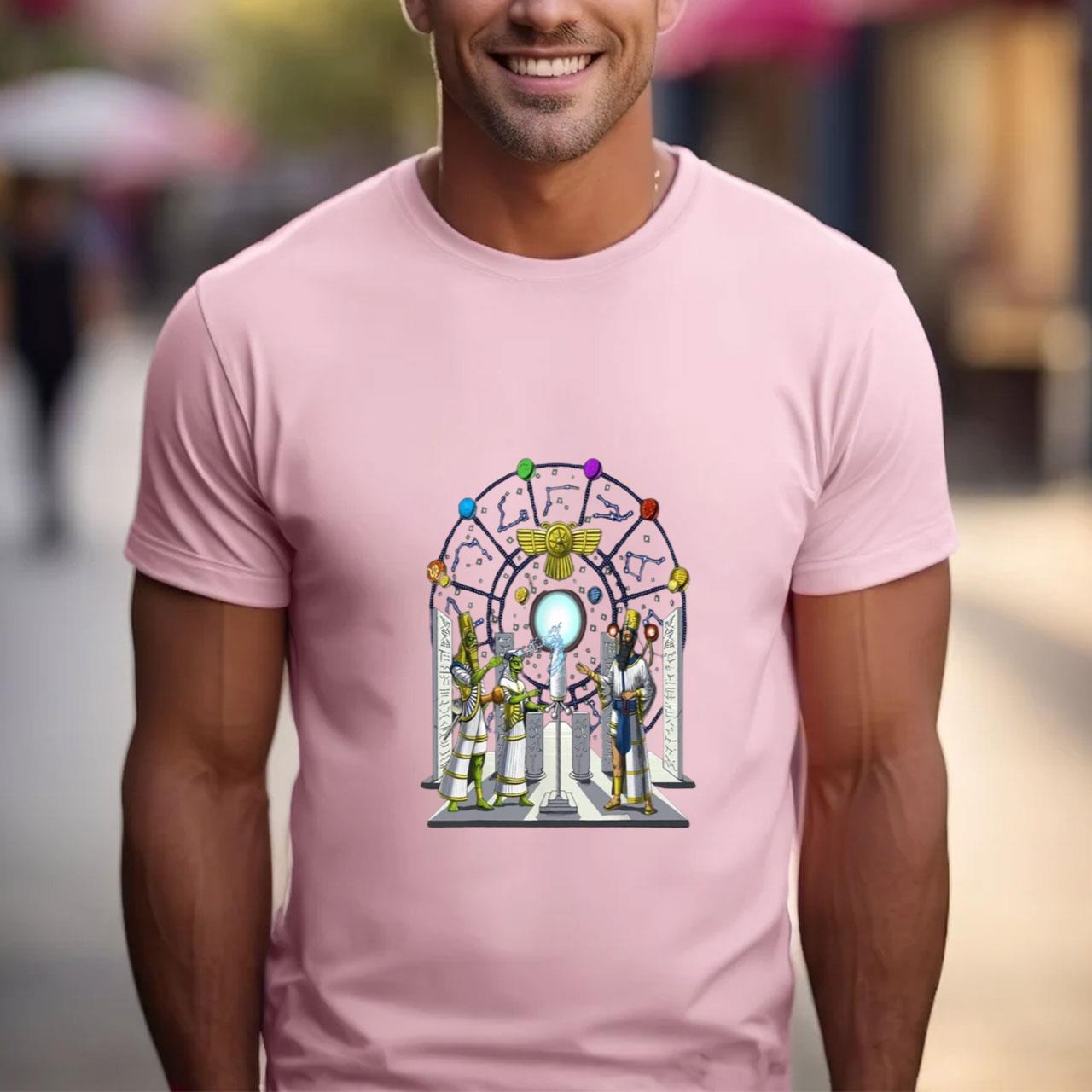 T-shirt Dieux Anunnaki - Mythologie Sumérienne Et Civilisation Babylonienne - Design Géométrique