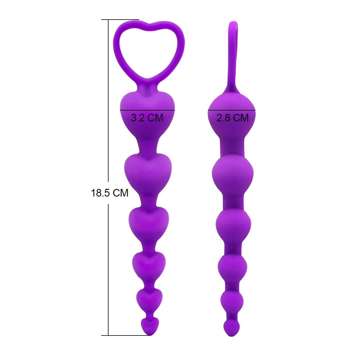 Anus Dilator Beads Design Silicone Anus Plug Butt Portable Prostate