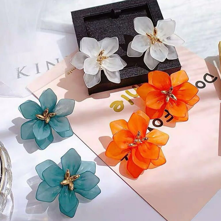 Acrylic clip on earrings hot sale