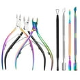 thumbnail image 1 of Anvazise 1 Set Professional Cuticle Trimmer Remover Pusher Scissors Stainless Steel Cuticle Nipper Cutter Clipper Pedicure Manicure Tools, 1 of 13