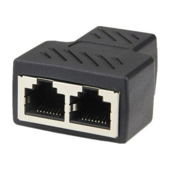 Anvazise 1 to 2 Lan Ethernet Network Splitter Connector Extender Adapter Plug for RJ45