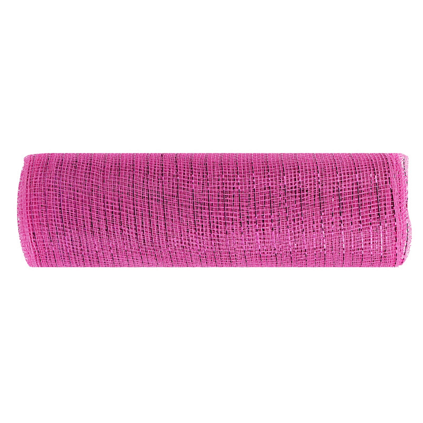 Anvazise 10 Yards Christmas Ribbon Sequin Surface Xmas Tree Garland DIY Mesh Ribbon Webbing Home Decor for Indoor Pink 1 Roll