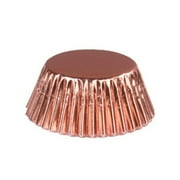 Anvazise 100Pcs Aluminum Foil Muffin Cases Paper Baking Cupcake Cups Kitchen Bakeware Light Golden