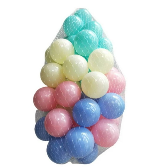 Anvazise 100Pcs Ball Pit Balls Funny Long Life Span Plastic Boys Girls Mixed Colors Ocean Balls Pool Accessories Random Color 1 Se