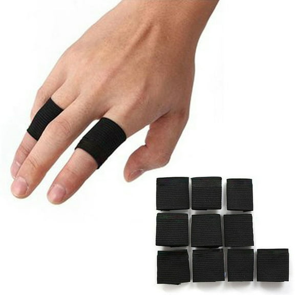 Anvazise 10Pcs Stretchy Finger Protector Sleeve Support Arthritis Sport Aid Guard Band