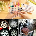 thumbnail image 1 of Anvazise 12 Colors Waterproof Car Tyre Tire Tread Rubber Metal Permanent Paint Marker Pen Orange One Size, 1 of 12