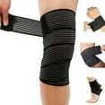 thumbnail image 1 of Anvazise 1Pc Elastic Breathable Sports Wrist Knee Ankle Elbow Calf Arm Band Brace Support Wrap Beige 70 cm, 1 of 13