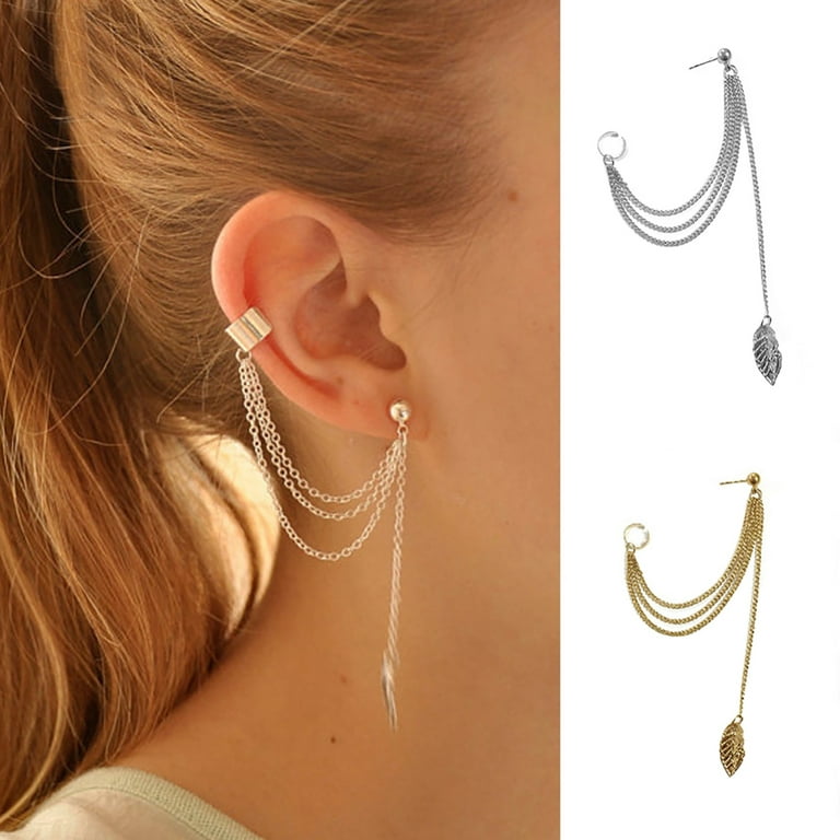 Anvazise 1Pc Stud Earring Gothic Punk Style Decorative Alloy