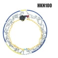 thumbnail image 1 of Anvazise 2Pcs Portable Snow Tire Chains, Auto Fixing 1 Min Quick Fit Easy Installation Tire Chains, Universal Emergency Tire Traction Chains for Passenger Car, Pickup Trucks, SUV, 1 of 13