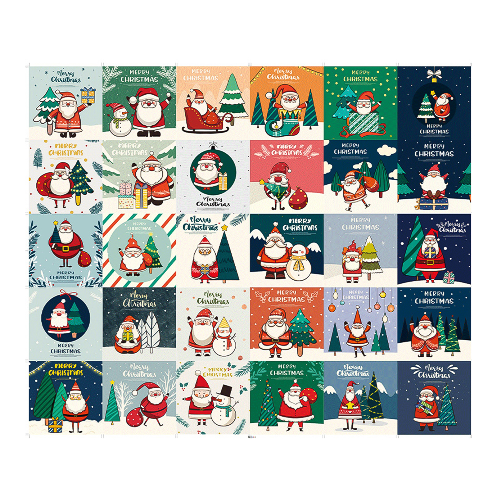 Anvazise 30Pcs/Set Holiday Cards Multipurpose Adorable Thick Holiday