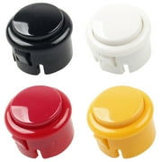 Anvazise 30mm Replacement Push Button for Sanwa OBSF-30 OBSC-30 OBSN-30 Arcade Games Black One Size