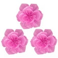 thumbnail image 1 of Anvazise 3Pcs Crepe Paper Flowers 3D Visual Effects Realistic Create Atmosphere Paper Birthday Backdrop Flower Craft Wedding Supplies Pink 20cm, 1 of 13
