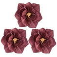 thumbnail image 1 of Anvazise 3Pcs Crepe Paper Flowers 3D Visual Effects Realistic Create Atmosphere Paper Birthday Backdrop Flower Craft Wedding Supplies Wine Red 25cm, 1 of 13