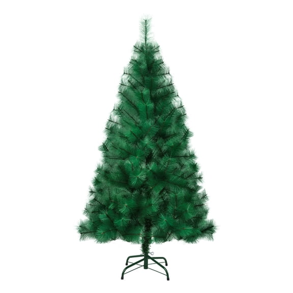 Anvazise 4/5/6/7/8FT Artificial Christmas Tree, Imitation Pine Needle Christmas Tree, Simulated Pine Needle Xmas Tree, Winter Party Decoration with Detachable Metal Base