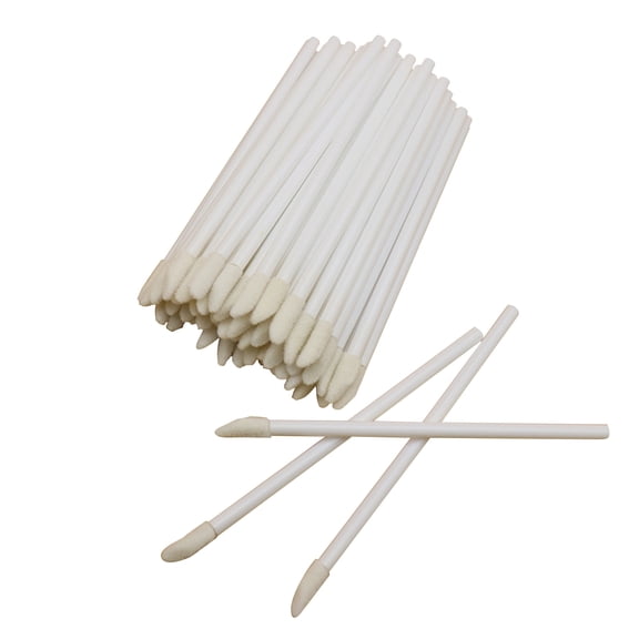 Anvazise 50Pcs Lip Brush Lipstick Disposable Gloss Wands Applicator Stick Makeup Tool White One Size