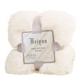 thumbnail image 1 of Anvazise 80x120cm Soft Fluffy Shaggy Warm Bed Sofa Bedspread Bedding Sheet Throw Blanket Milky White, 1 of 13