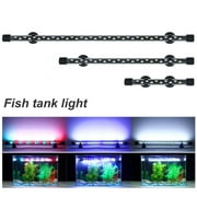 Anvazise Aquarium Light LED 3 Modes Compact Underwater Lamp Aquariums Lighting Decoration for Home Use White US Plug,20